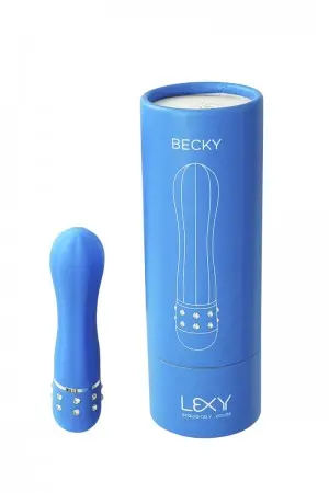 Вибратор Becky, синий 11,5 см