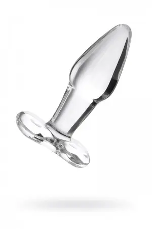 Анальная пробка Sexus Glass, стекло, прозрачная, Ø 3,5 см