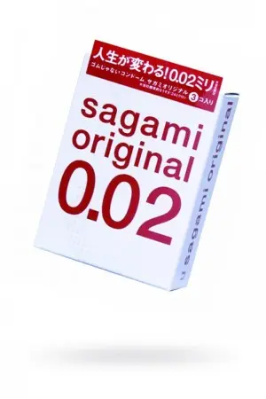 Презервативы Sagami Original 0.02, 3 шт