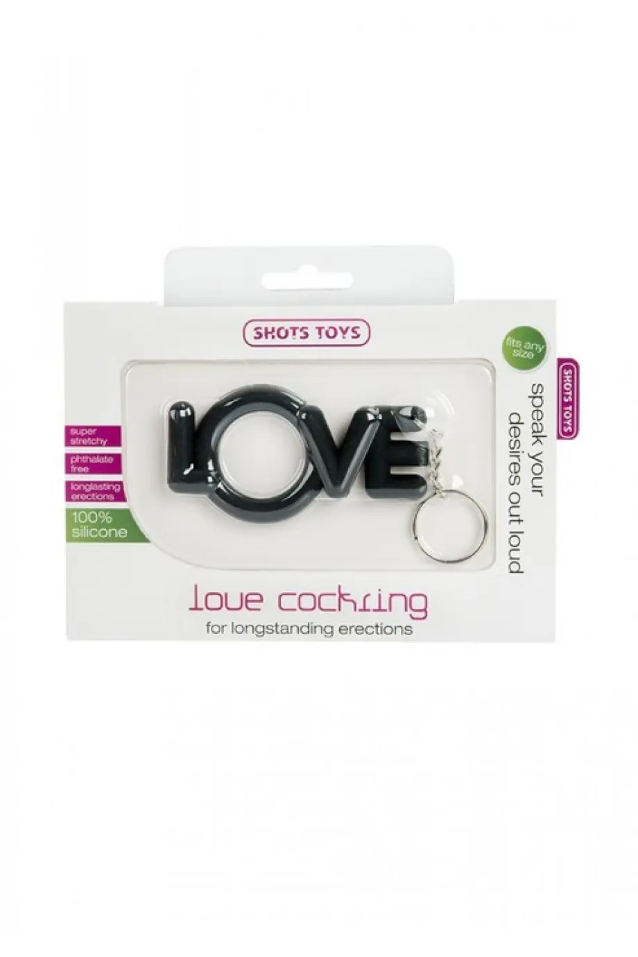 Эрекционное кольцо Love Cocking черное