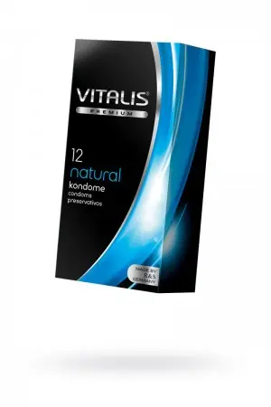Презервативы VITALIS PREMIUM, 12 шт, natural - классические, 53 мм