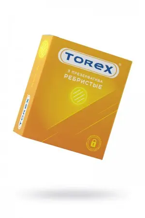 Презервативы TOREX ребристые, латекс, 3 шт