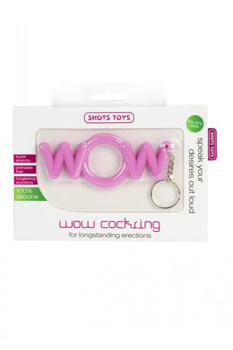 Эрекционное кольцо WOW Cocking, розовое