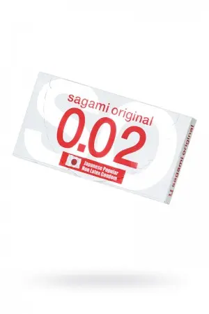 Презервативы полиуретановые Sagami Original 0.02, 2 шт
