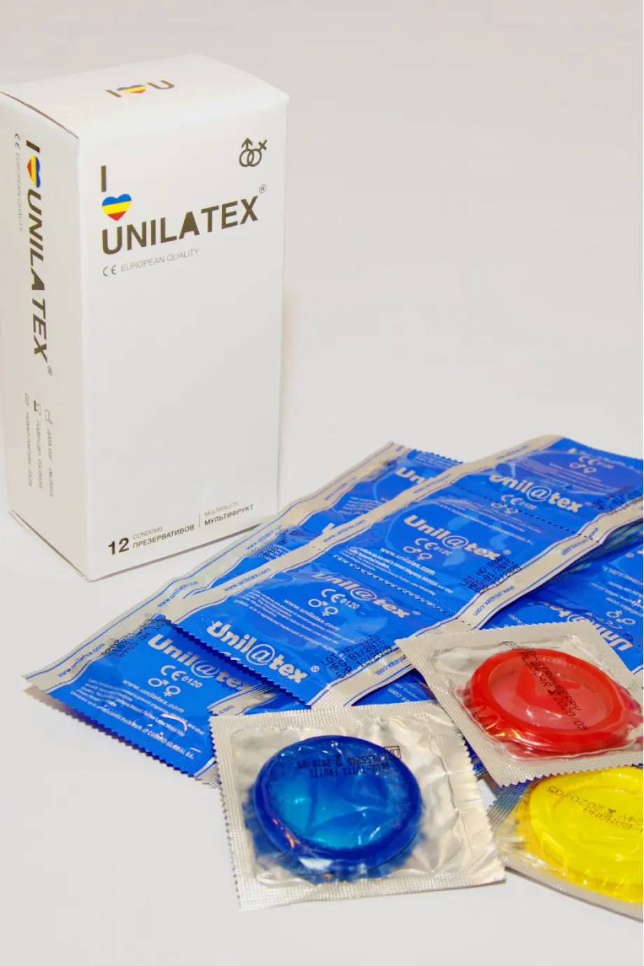 Презервативы Unilatex Multifrutis, 12 шт+3, ароматизированные