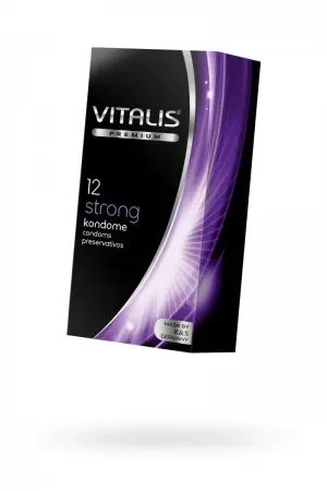 Презервативы VITALIS PREMIUM, 12 шт, strong - сверхпрочные, 53 мм