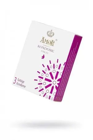 Презервативы AMOR Фрукт (FRUIT), 3 шт