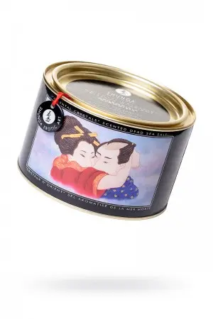Соль Мёртвого моря для ванны Shunga Oriental Crystals «Афродизия» с лечебным эффектом, в комплекте свеча+ракушка, 600 г