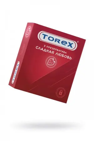 Презервативы TOREX сладкая любовь, латекс, 3 шт
