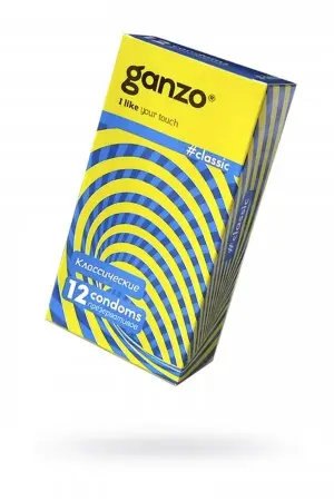 Презервативы Ganzo Classic, классические, с обильной смазкой, 12 шт