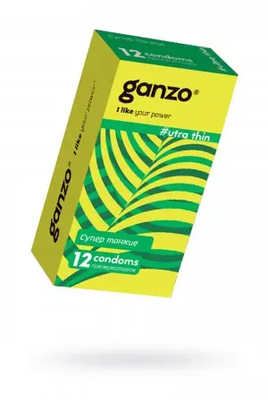 Презервативы Ganzo Ultra thine № 12, ультра тонкие