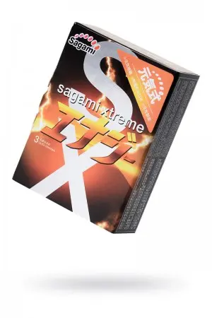 Презервативы латексные Sagami Xtreme Energy, 3 шт