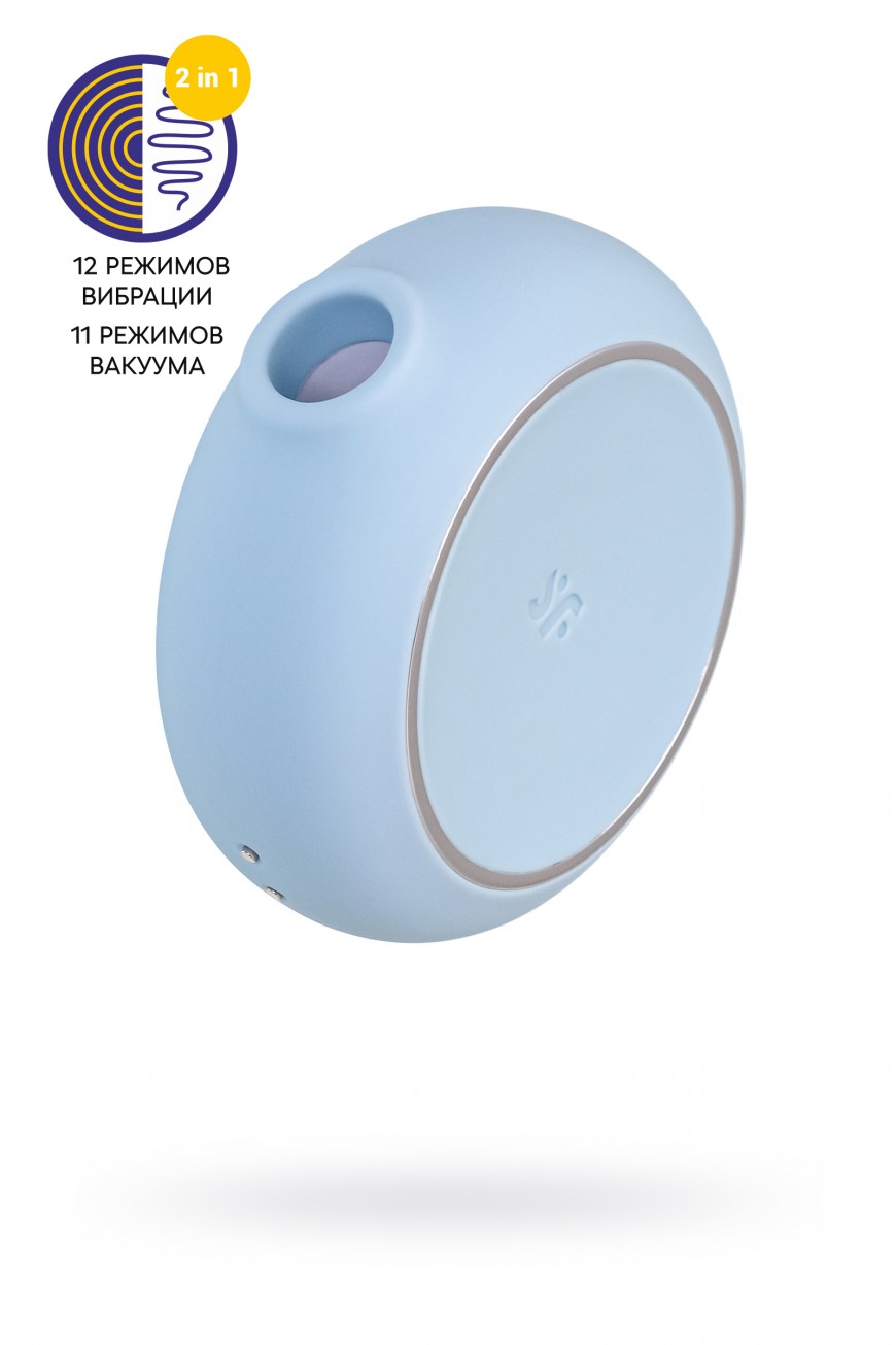 Вакуумный стимулятор клитора с вибрацией Satisfyer Pro To Go 3, голубой, 8,5 см Вакуумный стимулятор клитора с вибрацией Satisfyer Pro To Go 3, голубой, 8,5 см