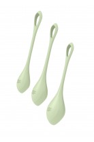 Набор вагинальных шариков Satisfyer YONI Power 2, силикон, светло-зеленый