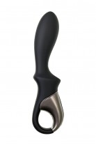 Вибростимулятор-унисекс с подогревом Satisfyer Heated Climax Connect App, черный, 20,7 см