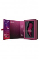 Вакуум-волновой стимулятор клитора с вибрацией Satisfyer Pocket Pro 1, силикон, бордовый, 13,9 см