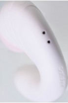 Вибратор Satisfyer Supernova, с вакуум-волновым стимулятором, силикон, белый, 16,9 см