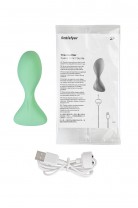 Анальная вибровтулка Satisfyer Trendsetter Connect App, зеленая, 11,3 см
