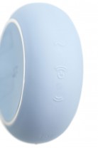 Вакуумный стимулятор клитора с вибрацией Satisfyer Pro To Go 3, голубой, 8,5 см