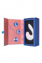 Вибратор Satisfyer Supernova, с вакуум-волновым стимулятором, силикон, белый, 16,9 см