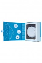 Вакуумный стимулятор клитора с вибрацией Satisfyer Pro To Go 3, голубой, 8,5 см