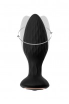 Анальная вибровтулка с ротацией POPO Pleasure Tucana, с управлением от приложения и пульта, силикон