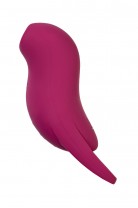 Вакуум-волновой стимулятор клитора с вибрацией Satisfyer Pocket Pro 1, силикон, бордовый, 13,9 см