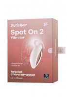 Вибростимулятор клитора Satisfyer Spot On 2, белый, 9 см