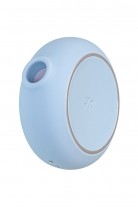 Вакуумный стимулятор клитора с вибрацией Satisfyer Pro To Go 3, голубой, 8,5 см