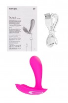 Вибратор для ношения с вагинальной стимуляцией Satisfyer Top Secret Connect App, розовый, 11 см