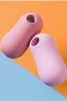 Вакуум-волновой бесконтактный стимулятор клитора Satisfyer Cotton Candy, силикон, фиолетовый, 8,6 см