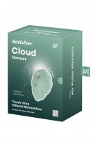 Вакуумный стимулятор клитора Satisfyer Cloud Dancer, силикон, мятный, 9 см