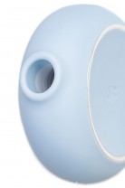 Вакуумный стимулятор клитора с вибрацией Satisfyer Pro To Go 3, голубой, 8,5 см