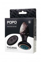 Анальная вибровтулка с ротацией POPO Pleasure Tucana, с управлением от приложения и пульта, силикон