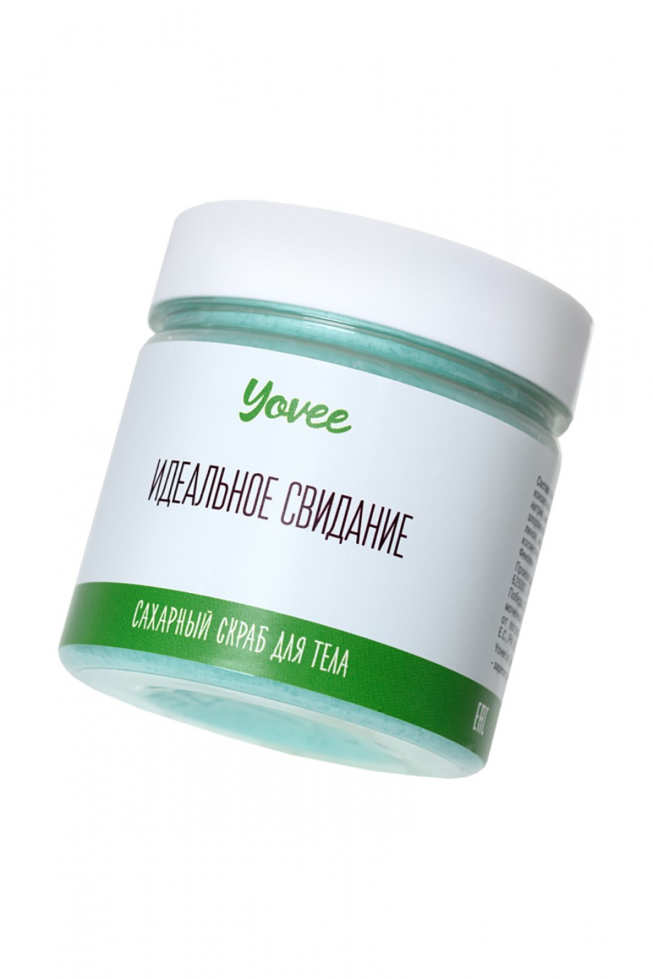 Скраб для тела Yovee by Toyfa «Освежающий», с ароматом зелёного чая и мяты