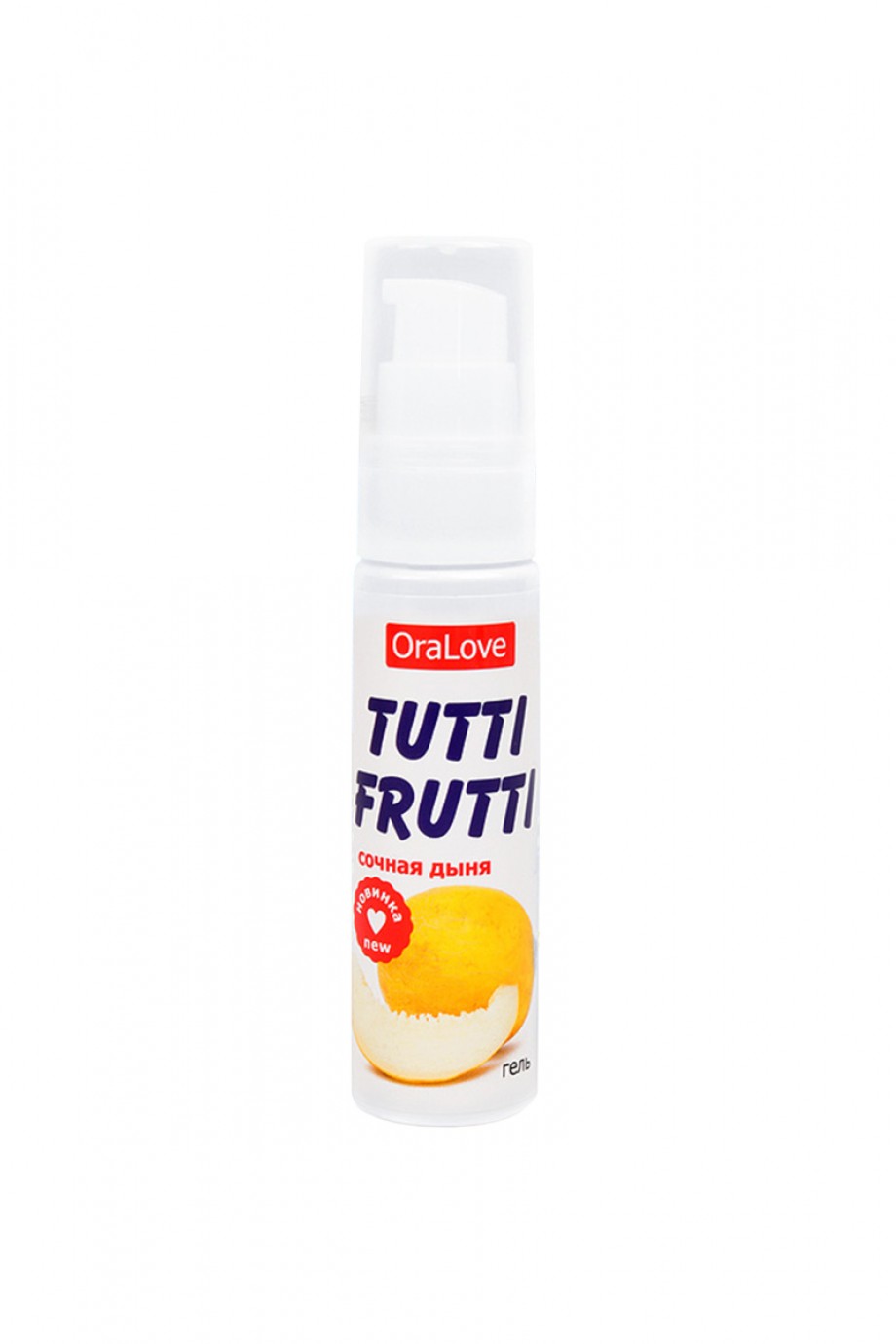 Съедобная гель-смазка TUTTI-FRUTTI для орального секса со вкусом сочной дыни, 30г