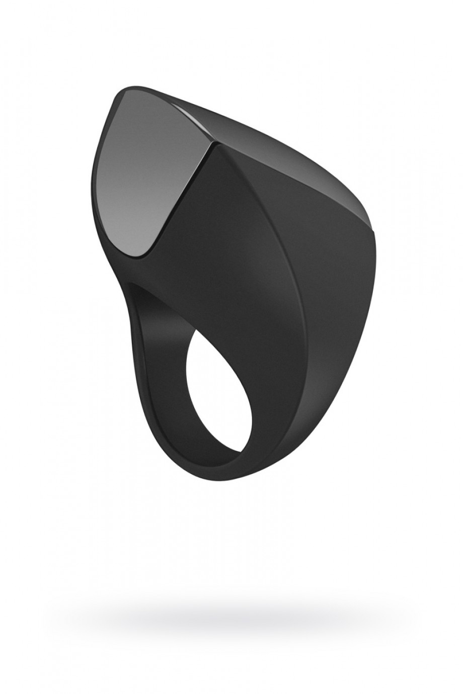 Эрекционное кольцо OVO инновационной формы с вибрацией, перезаряжаемое, силиконовое, черное, 4,7 см