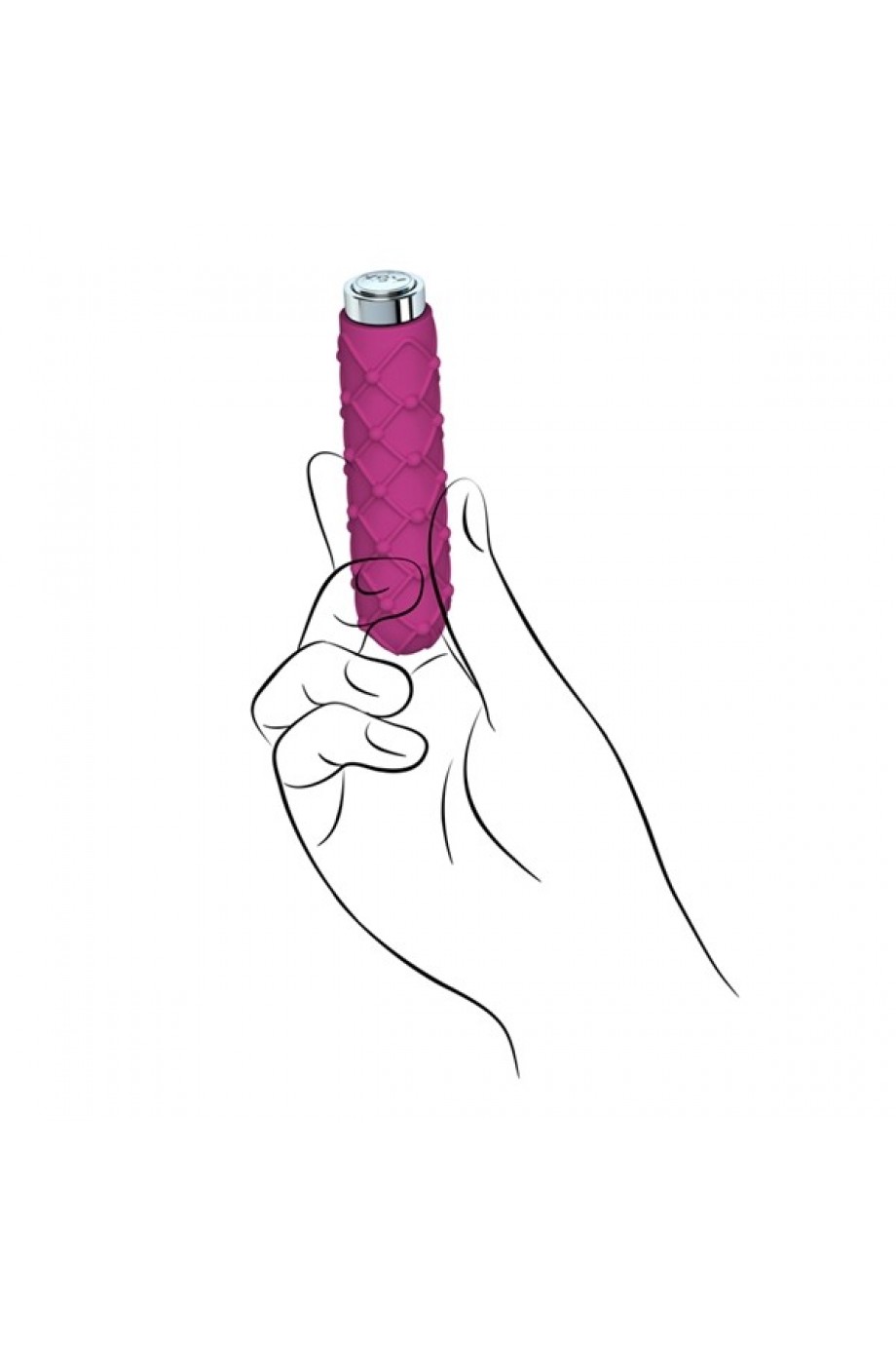 Вибратор Key by Jopen - Charms Lace - Raspberry Pink розовый