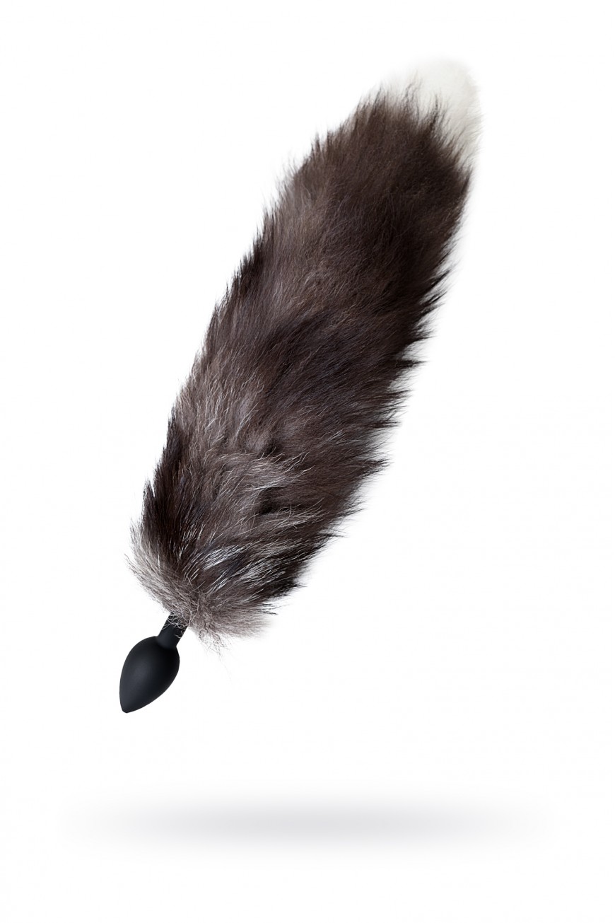 Анальная пробка POPO Pleasure by TOYFA с хвостом чернобурой лисы, M, силикон, Ø 3,3 см Анальная пробка POPO Pleasure by TOYFA с хвостом чернобурой лисы, M, силикон, Ø 3,3 см