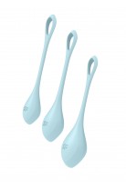 Набор вагинальных шариков Satisfyer YONI Power 2, силикон, голубой