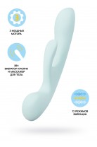 Нереалистичный вибратор Satisfyer Triple Oh, силикон, голубой, 24 см Нереалистичный вибратор Satisfyer Triple Oh, силикон, голубой, 24 см