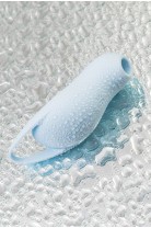 Вакуум-волновой стимулятор клитора с вибрацией Satisfyer Pocket Pro 1, силикон, голубой, 13,9 см