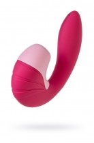 Вибратор Satisfyer Supernova, с вакуум-волновым стимулятором, силикон, красный, 16,9 см