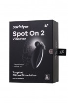 Вибростимулятор клитора Satisfyer Spot On 2, черный, 9 см