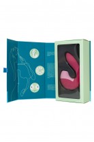 Вибратор Satisfyer Supernova, с вакуум-волновым стимулятором, силикон, красный, 16,9 см