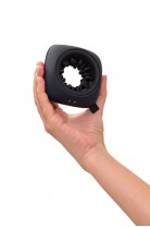 Вибромастурбатор нереалистичный Satisfyer Ring Stroker, силикон, чёрный, 9,1 см.