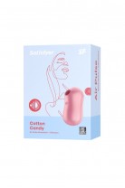 Вакуум-волновой бесконтактный стимулятор клитора Satisfyer Cotton Candy, силикон, розовый, 8,6 см