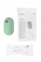 Вакуумный стимулятор клитора с вибрацией Satisfyer Pro To Go 2, мятный, 8,5 см