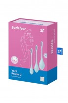 Набор вагинальных шариков Satisfyer YONI Power 2, силикон, голубой