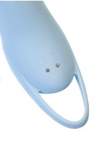 Вакуум-волновой стимулятор клитора с вибрацией Satisfyer Pocket Pro 1, силикон, голубой, 13,9 см